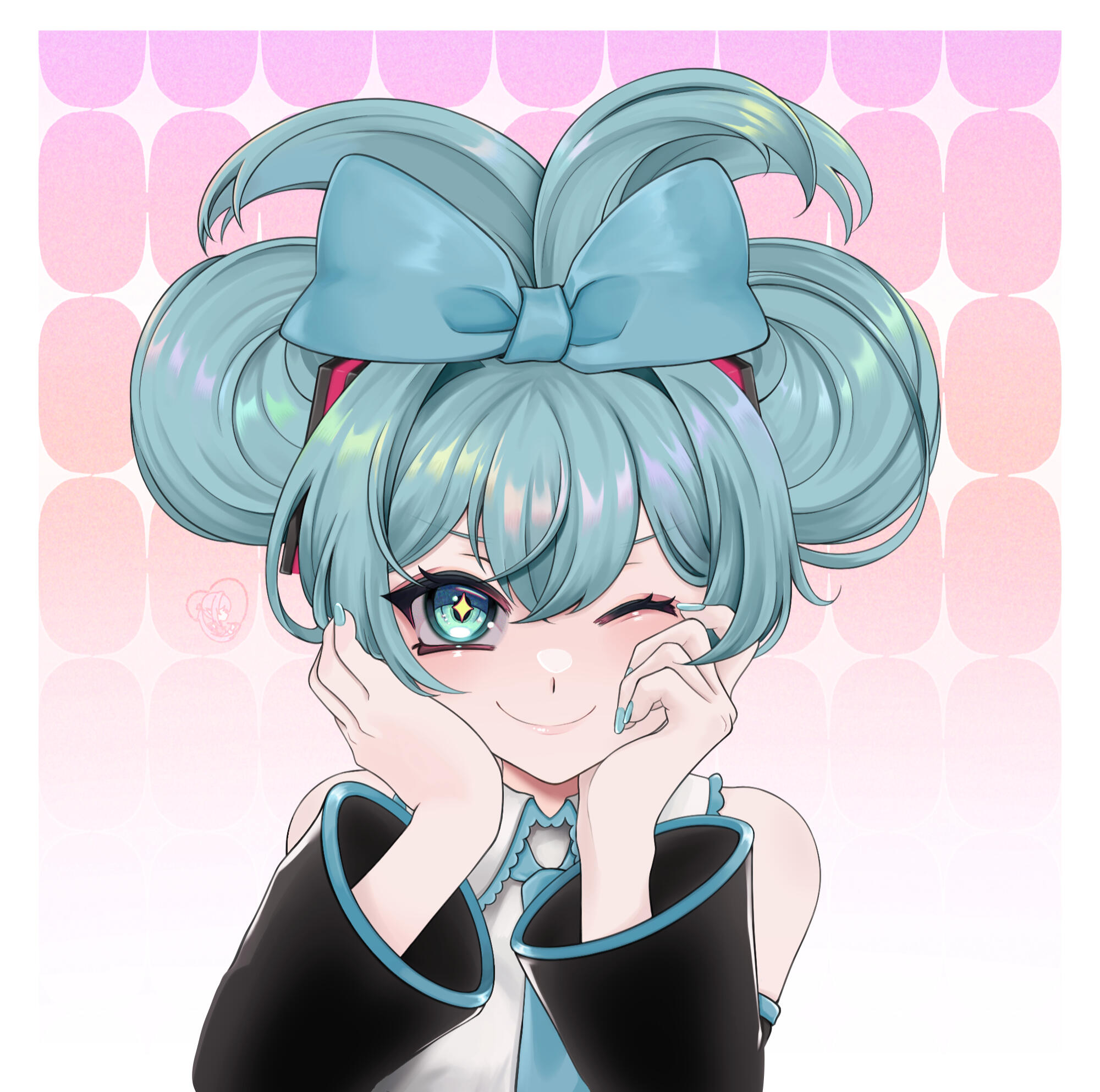 Miku Cinnamonroll version - fanart, 2024